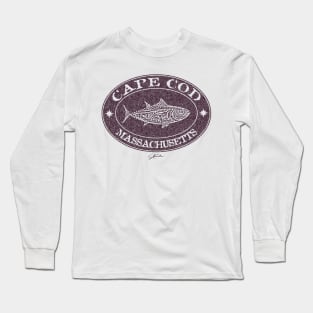 Cape Cod, MA, Great White Shark Long Sleeve T-Shirt